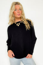Corina Ribbed Boat Neck Knit Sweater - FINAL SALE - Madison and Mallory