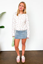 Cottage Garden Floral Button-Up Sweater Cardigan - Madison and Mallory