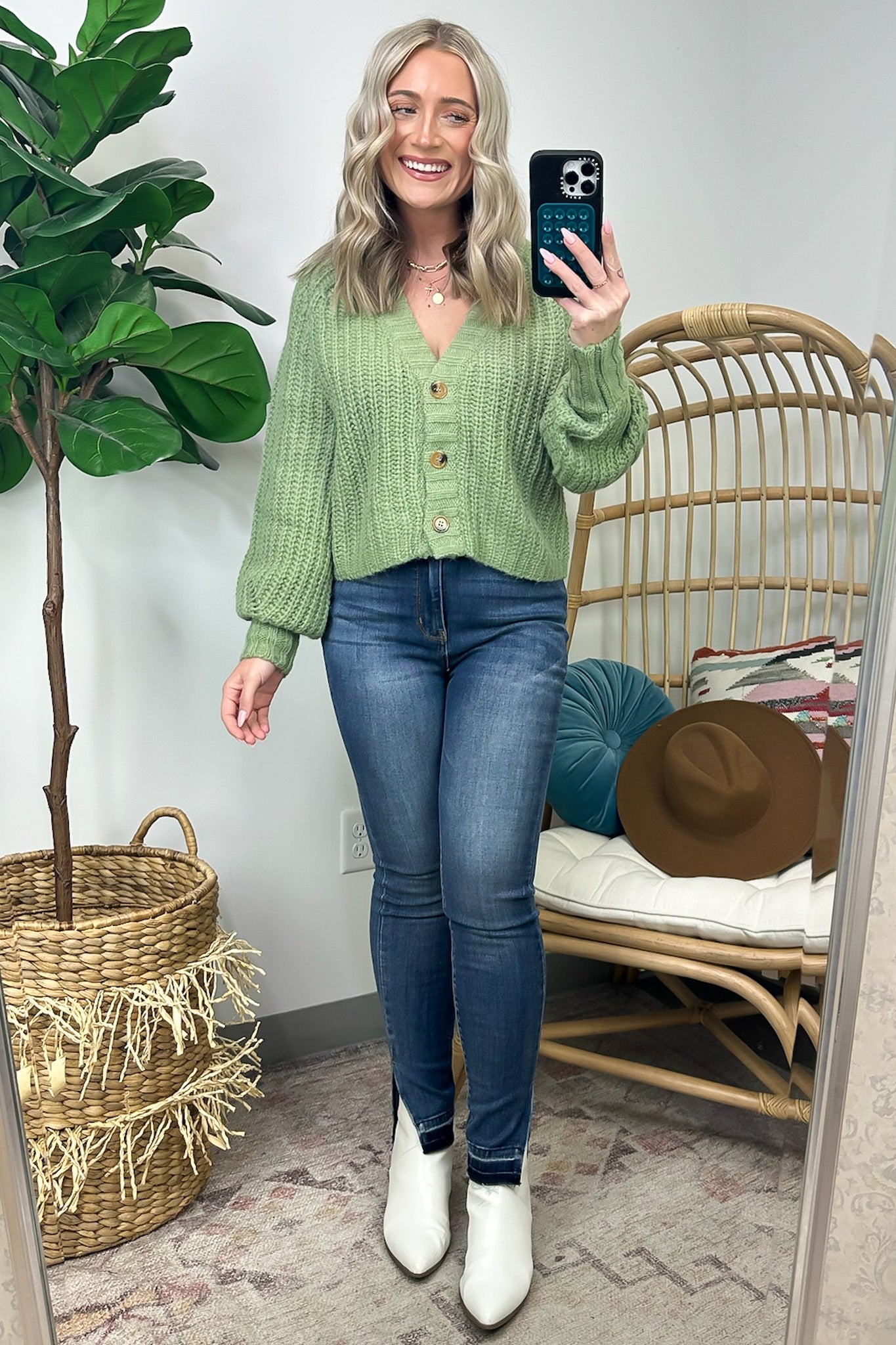  Cozy Addition Button Down Crop Cardigan - FINAL SALE - Madison and Mallory