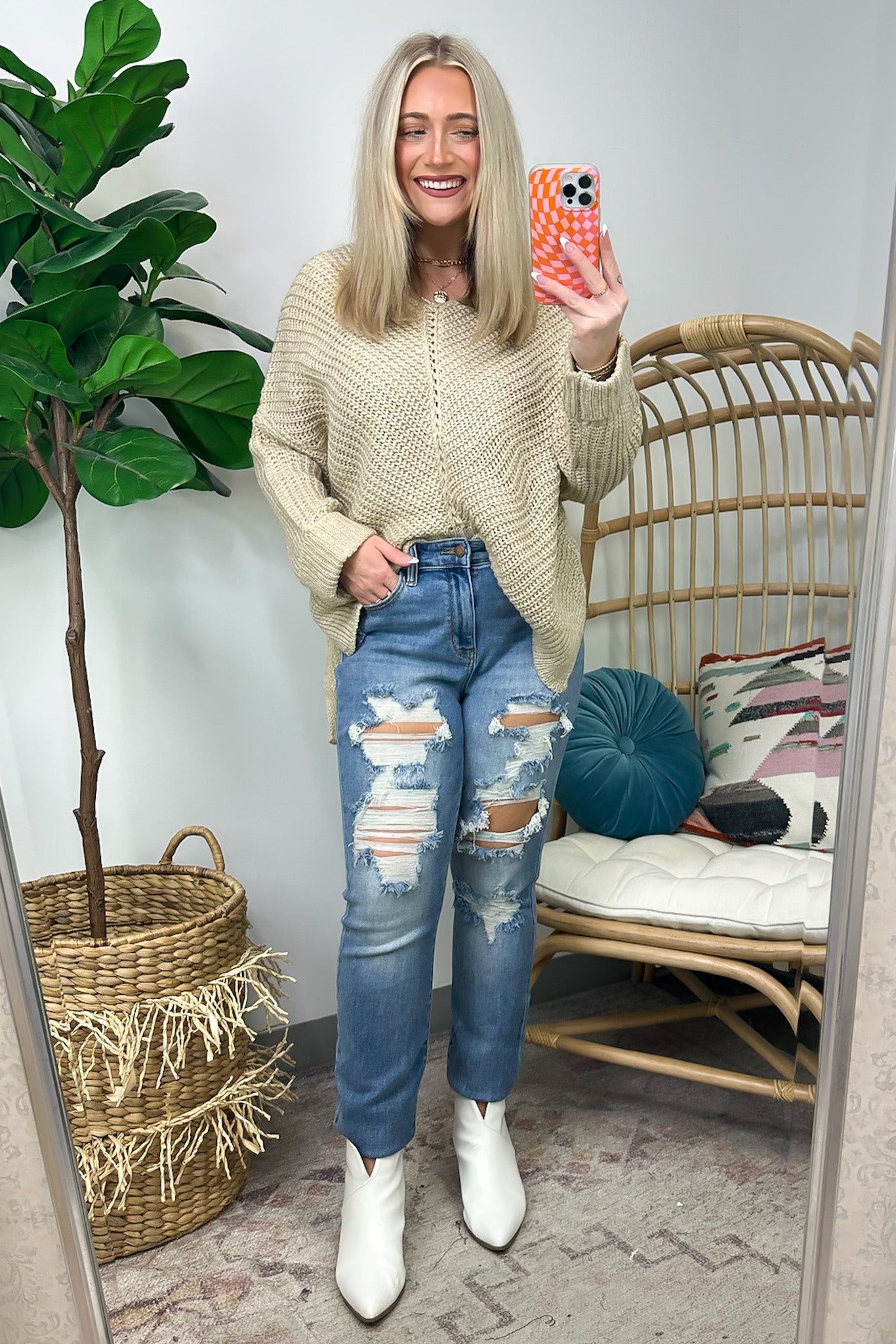  Cozy Affection Cable Knit Sweater - Madison and Mallory