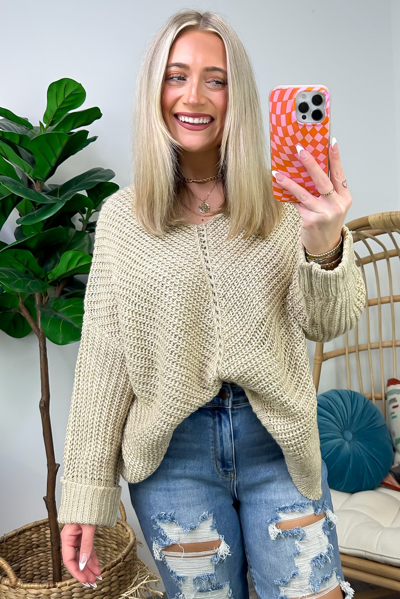  Cozy Affection Cable Knit Sweater - Madison and Mallory