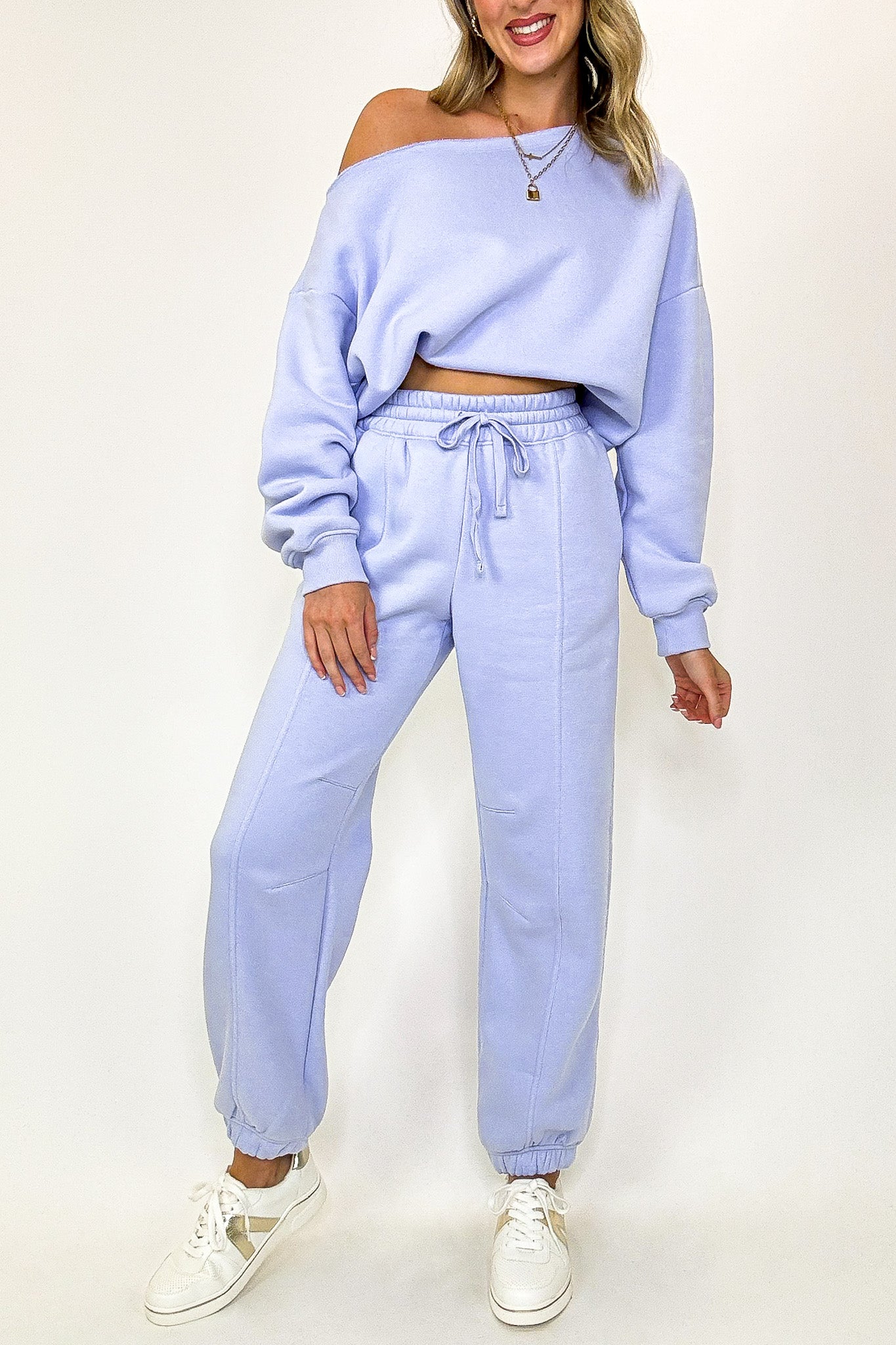 Cozy Circuit French Terry Fleece Jogger Sweatpant - Madison and Mallory