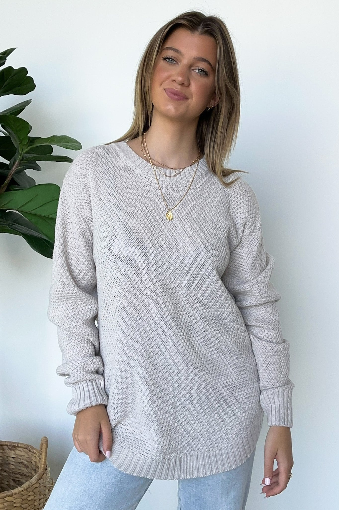  Cozy Comfort Round Neck Sweater - Madison and Mallory