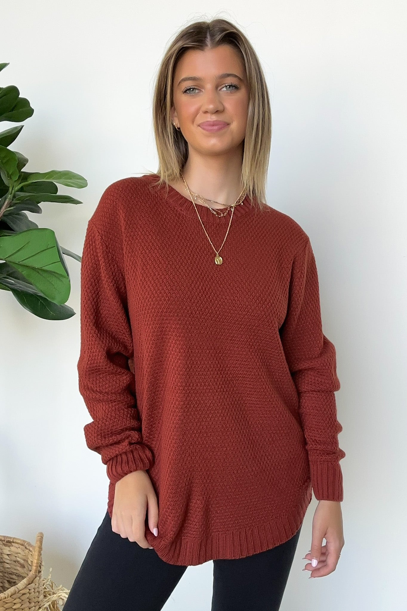  Cozy Comfort Round Neck Sweater - Madison and Mallory