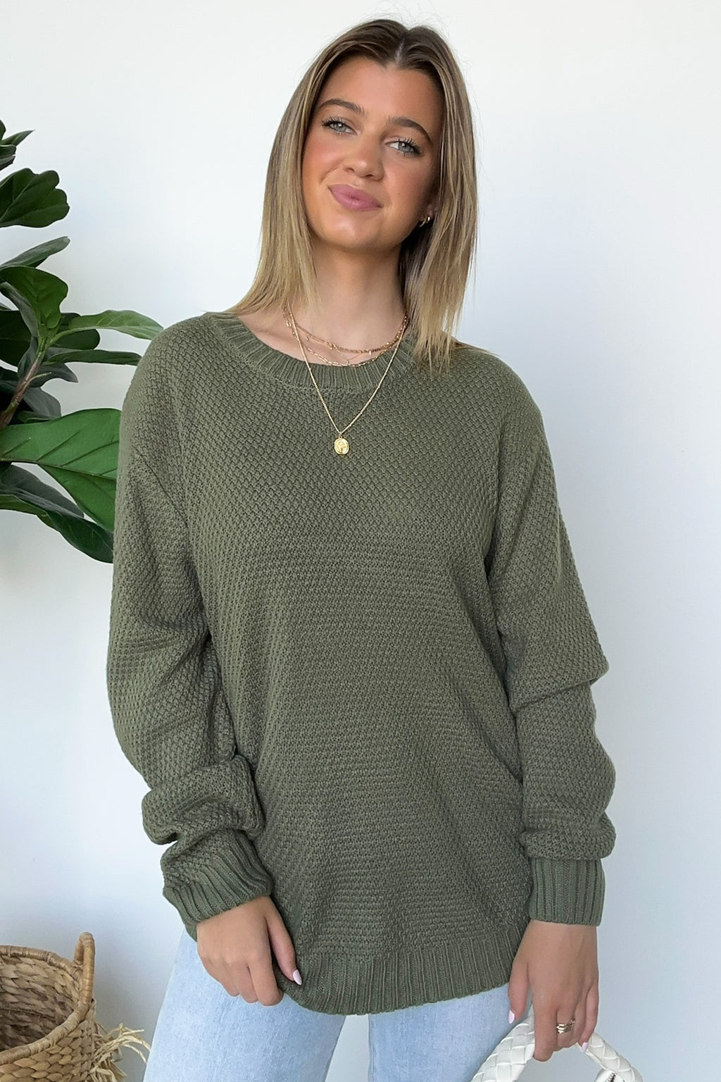 Cozy Comfort Round Neck Sweater - FINAL SALE - Madison and Mallory
