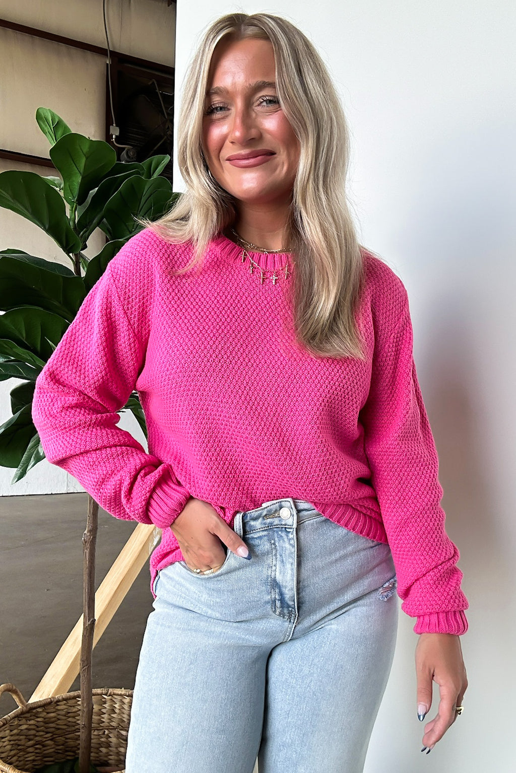 Cozy Comfort Round Neck Sweater - FINAL SALE - Madison and Mallory
