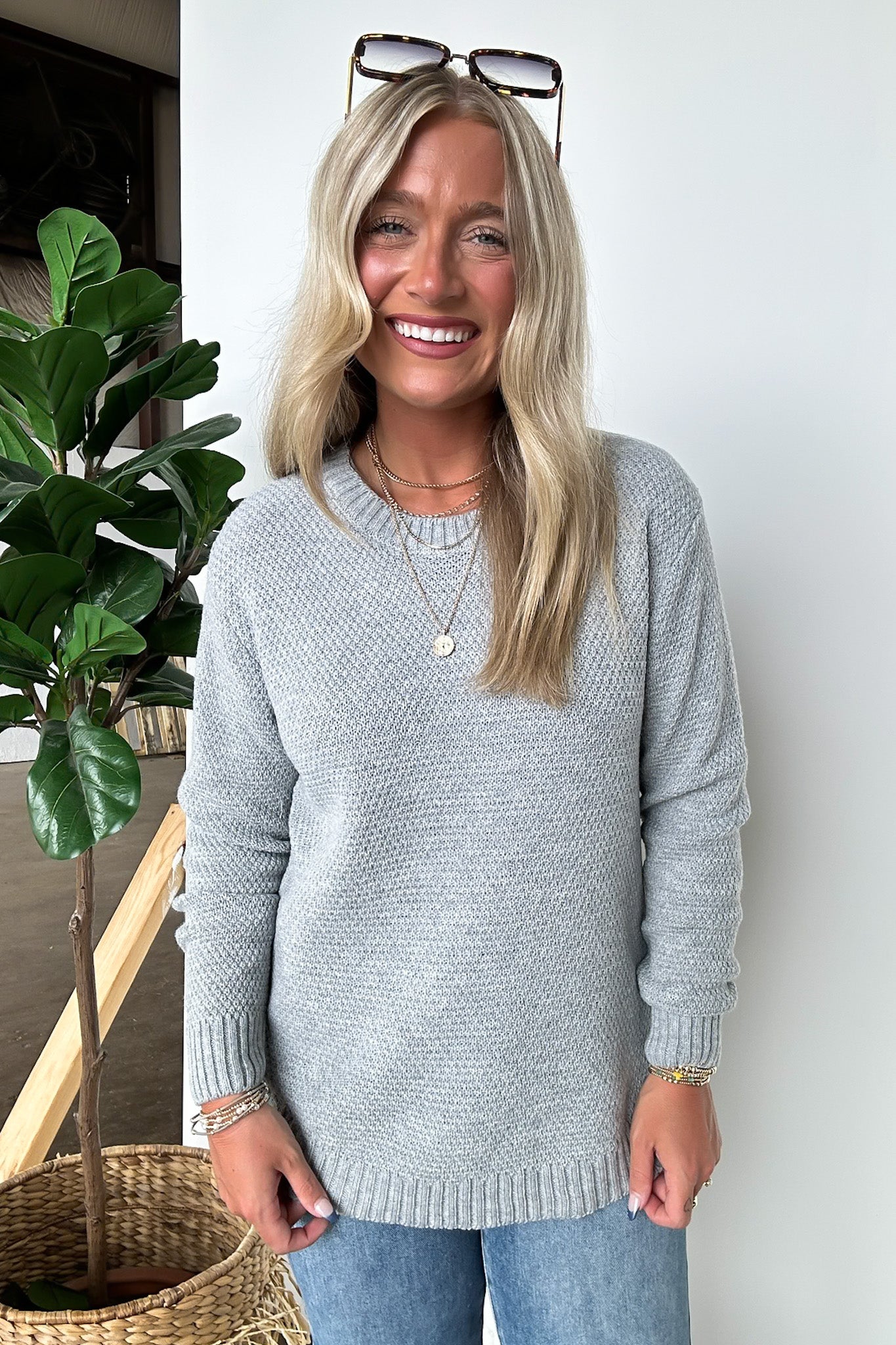  Cozy Comfort Round Neck Sweater - Madison and Mallory