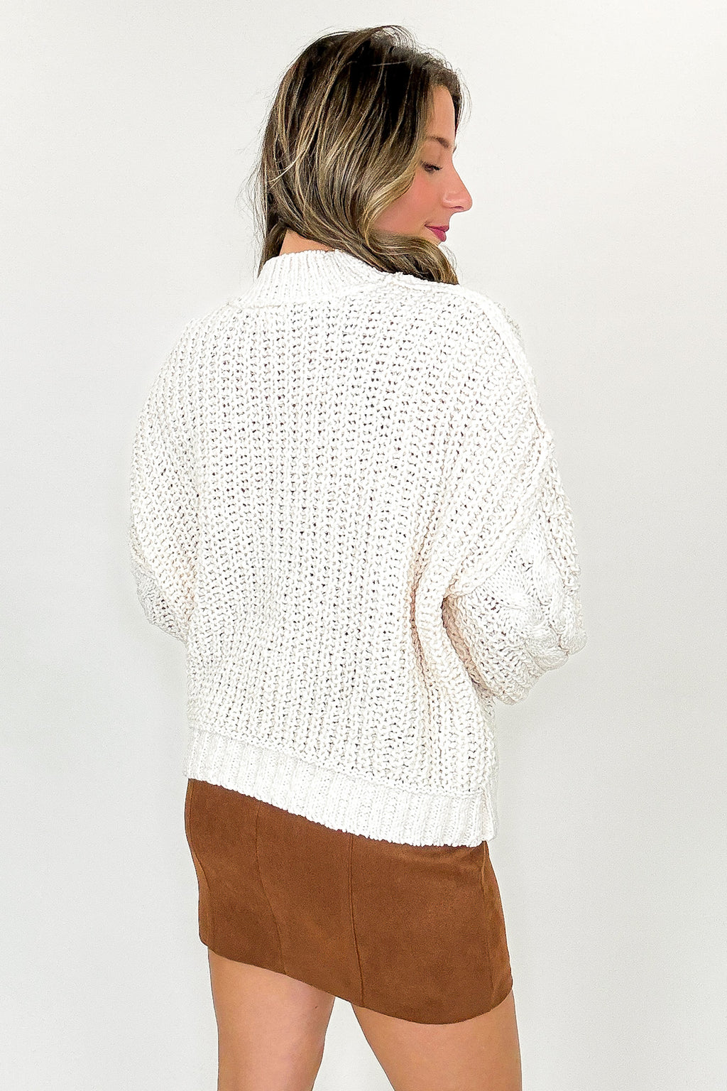 Cozy Current Cable Knit Sweater - FINAL SALE - Madison and Mallory