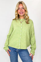 Cozy Frame Relaxed Button Knit Cardigan Sweater - Madison and Mallory