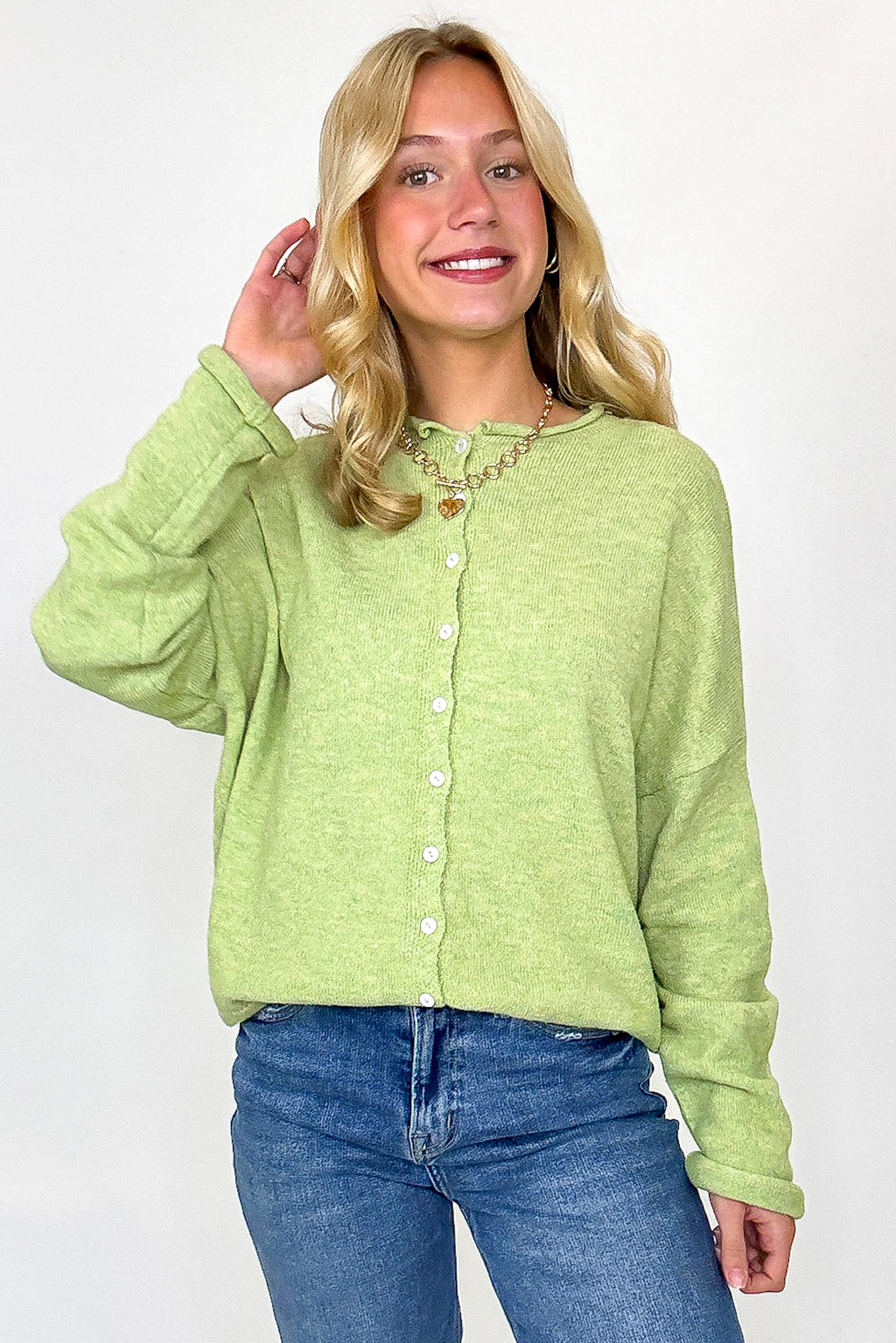 Cozy Frame Relaxed Button Knit Cardigan Sweater - Madison and Mallory