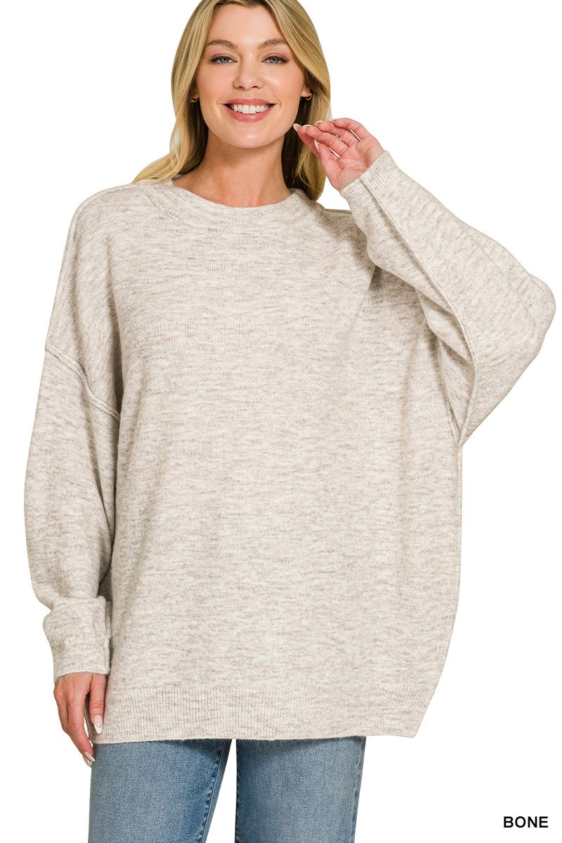 Cozy Midnights Oversized Sweater - BACK IN STOCK