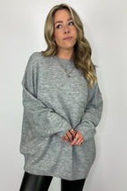  Cozy Midnights Oversized Round Neck Sweater - BACK IN STOCK - Madison and Mallory