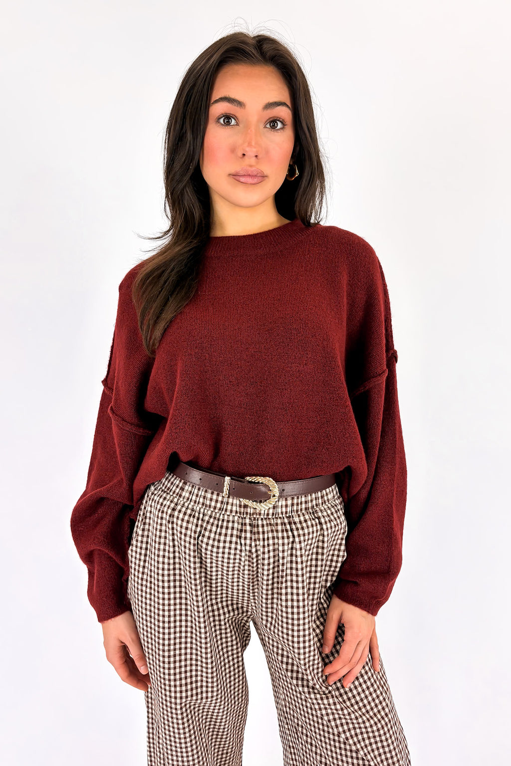 Cozy Midnights Oversized Sweater - Madison and Mallory