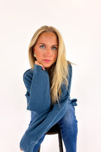 Cozy Midnights Oversized Sweater - Madison and Mallory