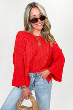 Cozy Thread Relaxed Cable Knit Sweater - FINAL SALE - Madison and Mallory