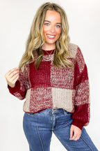 Cozy Grove Plaid Knit Sweater - FINAL SALE - Madison and Mallory