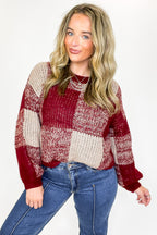 Cozy Grove Plaid Knit Sweater - FINAL SALE - Madison and Mallory