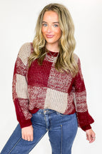 Cozy Grove Plaid Knit Sweater - FINAL SALE - Madison and Mallory