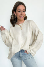  Cozy Midnights Oversized Round Neck Sweater - BACK IN STOCK - Madison and Mallory