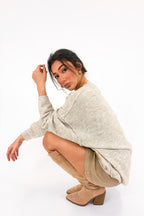 Cozy Midnights Oversized Sweater - Madison and Mallory
