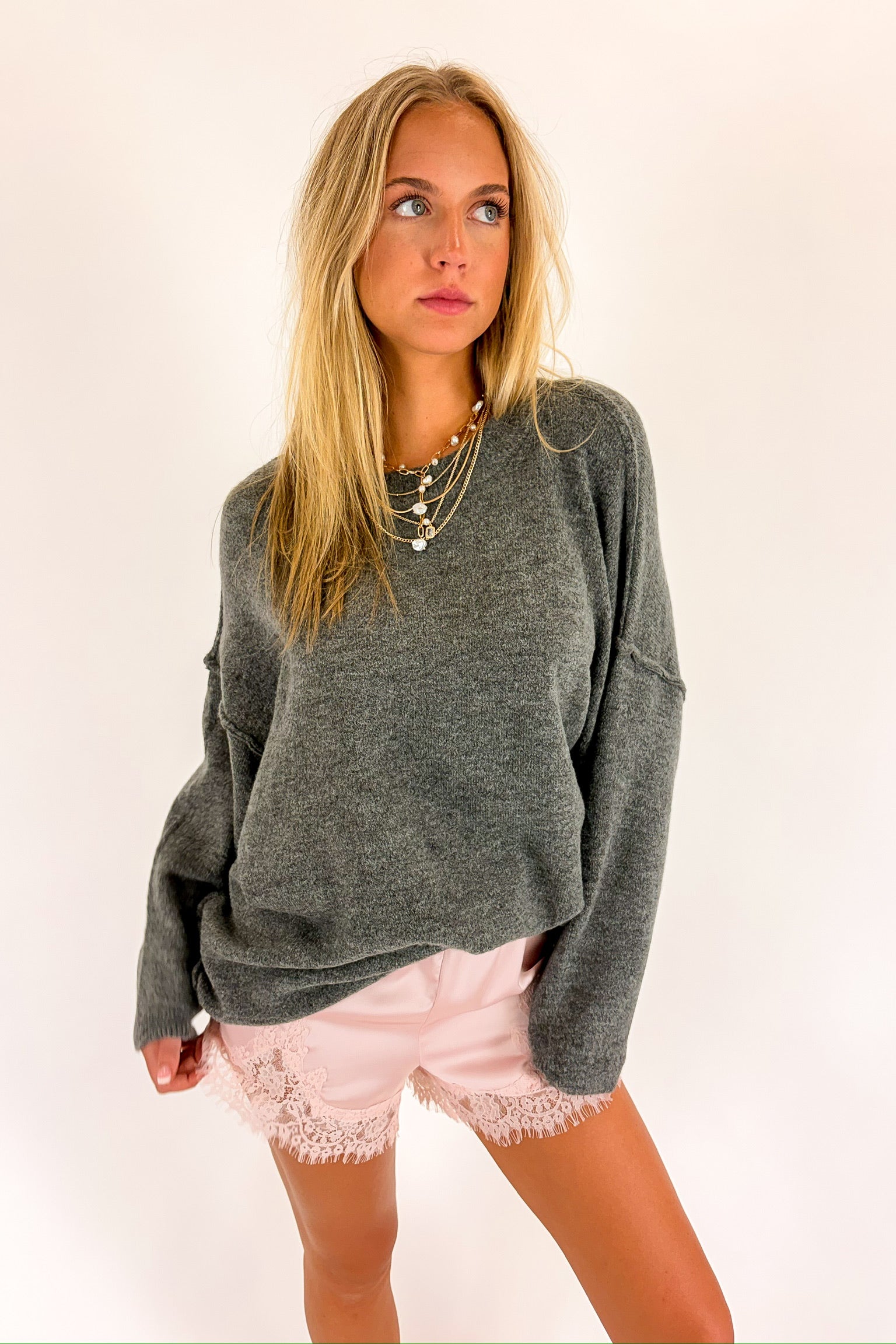 Cozy Midnights Oversized Sweater - BACK IN STOCK - Madison and Mallory