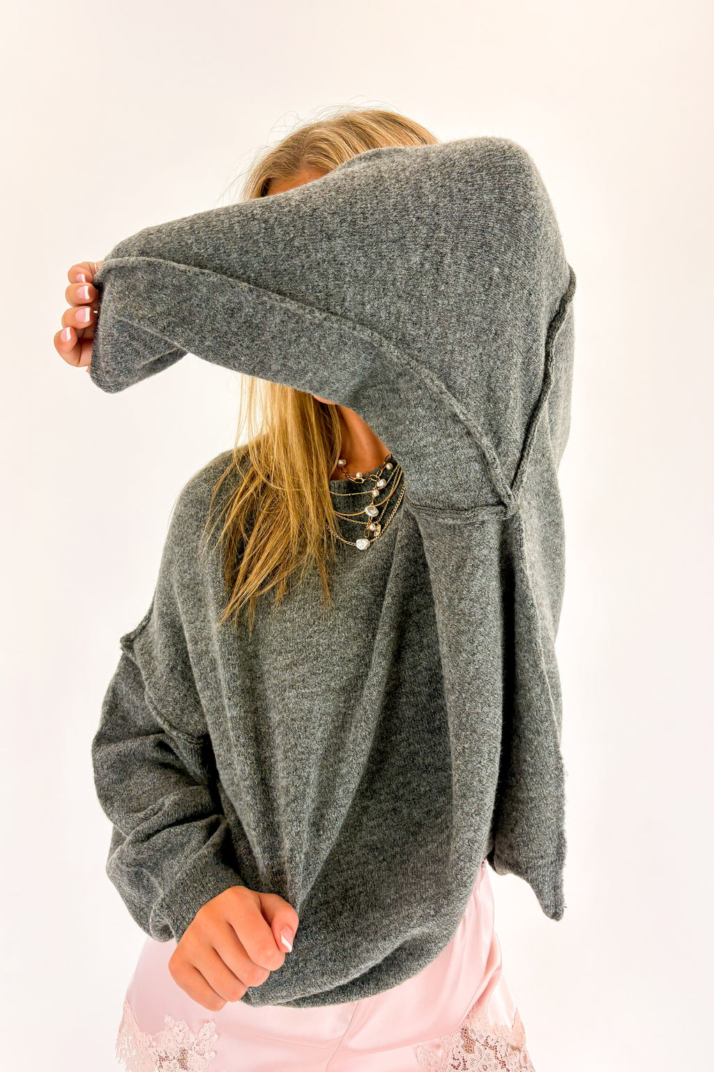 Cozy Midnights Oversized Sweater - BACK IN STOCK - Madison and Mallory