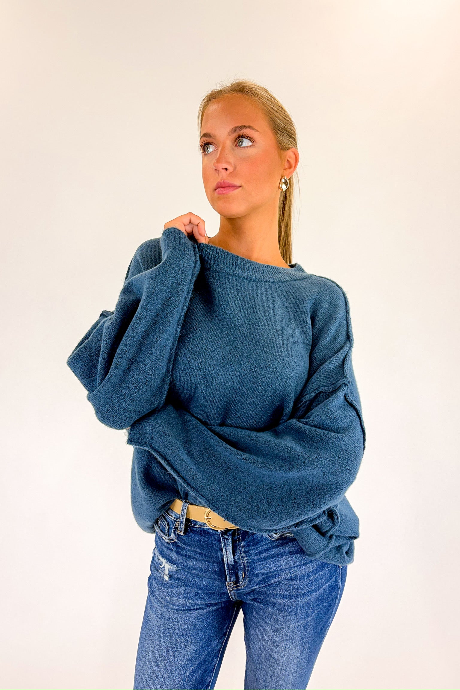 Cozy Midnights Oversized Sweater - BACK IN STOCK - Madison and Mallory