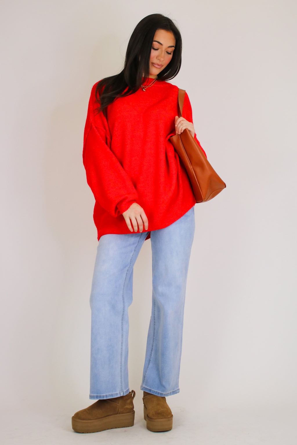 Cozy Midnights Oversized Sweater - Madison and Mallory
