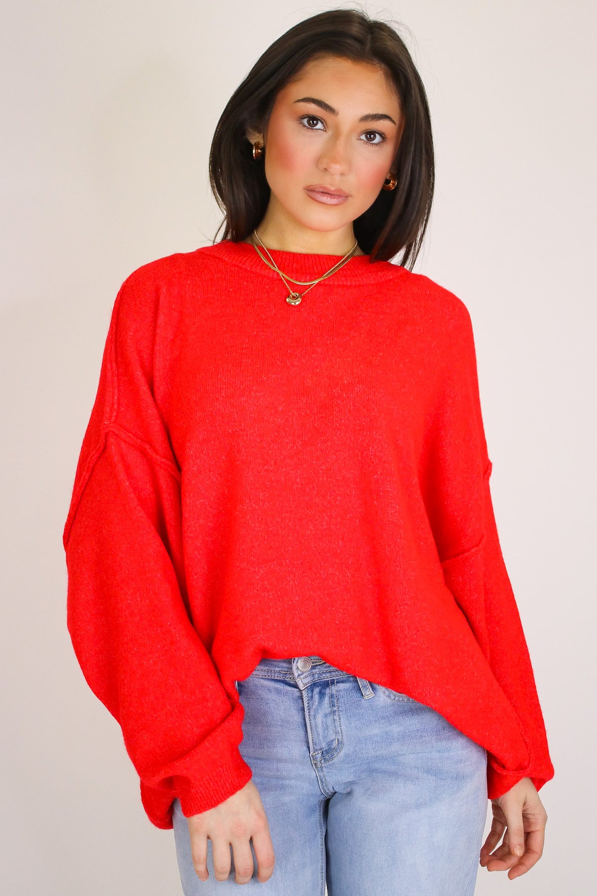 Cozy Midnights Oversized Sweater - Madison and Mallory