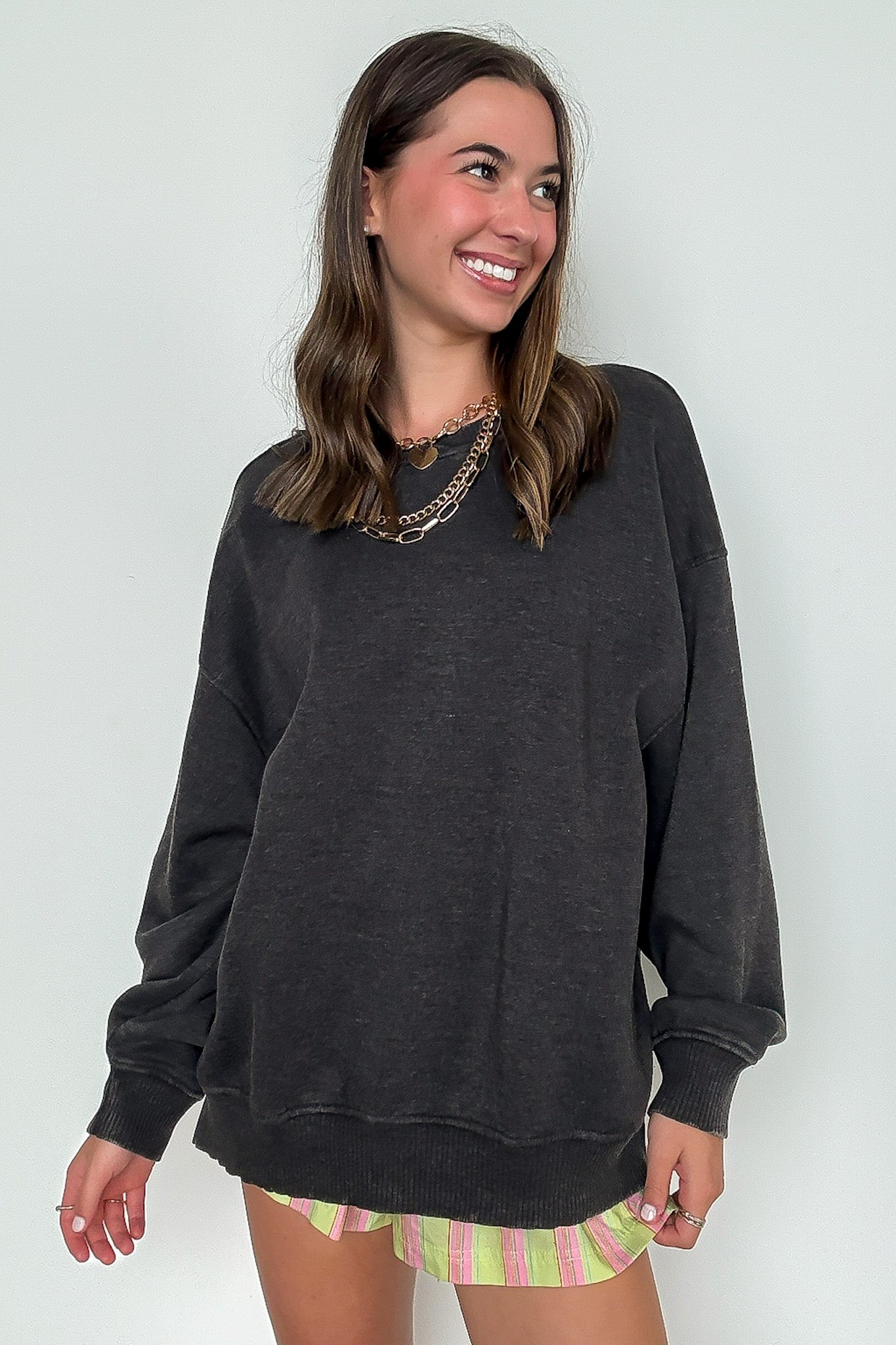 Cozy Vibes Acid Wash Oversized Pullover - BACK IN STOCK - Madison and Mallory