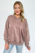 Cozy Vibes Acid Wash Oversized Pullover - BACK IN STOCK - Madison and Mallory