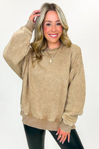 Cozy Vibes Acid Wash Oversized Pullover - BACK IN STOCK - Madison and Mallory