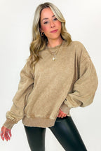Cozy Vibes Acid Wash Oversized Pullover - BACK IN STOCK - Madison and Mallory