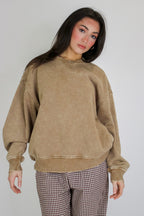 Cozy Vibes Acid Wash Oversized Pullover