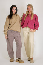 Cozy Vibes Acid Wash Oversized Pullover