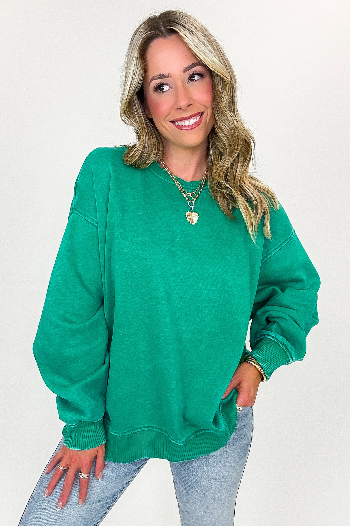 Cozy Vibes Acid Wash Oversized Pullover - BACK IN STOCK