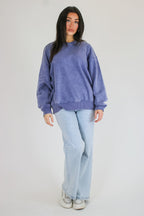 Cozy Vibes Acid Wash Oversized Pullover