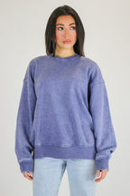 Cozy Vibes Acid Wash Oversized Pullover - Madison and Mallory