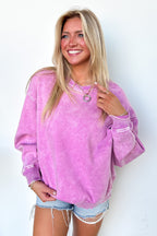 Cozy Vibes Acid Wash Oversized Pullover - BACK IN STOCK - Madison and Mallory