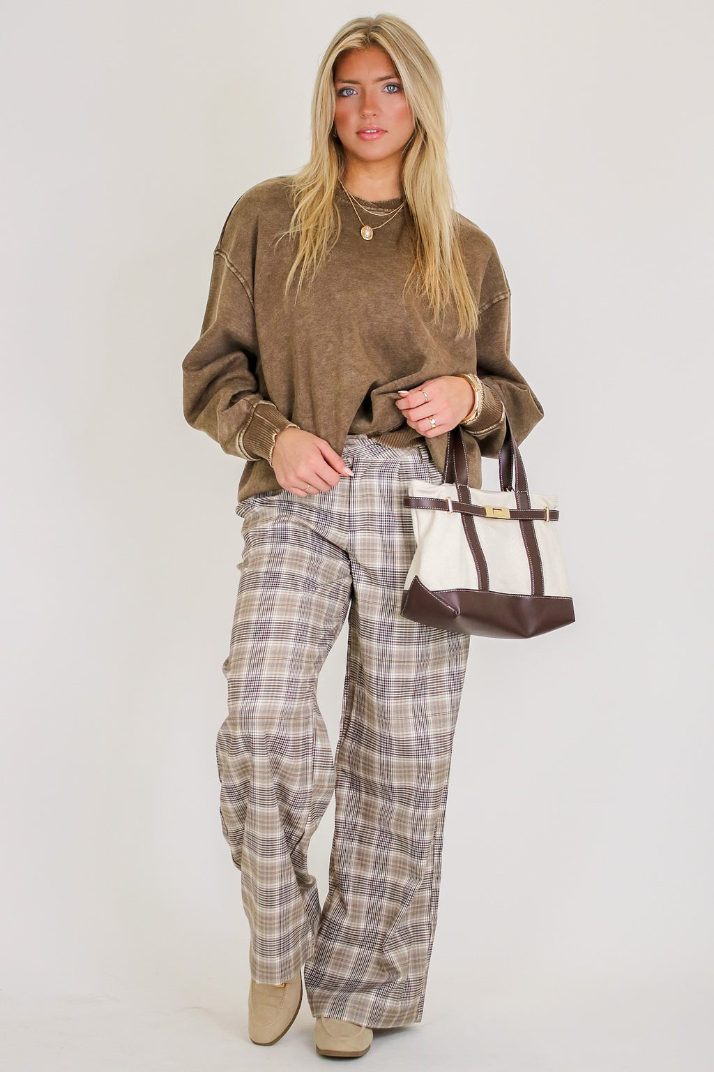 Cozy Vibes Acid Wash Oversized Pullover