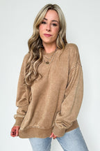 Cozy Vibes Acid Wash Oversized Pullover - BACK IN STOCK - Madison and Mallory