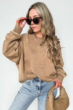Cozy Vibes Acid Wash Oversized Pullover - BACK IN STOCK - Madison and Mallory