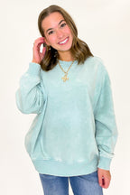 Cozy Vibes Acid Wash Oversized Pullover - BACK IN STOCK
