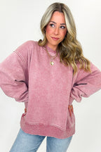 Cozy Vibes Acid Wash Oversized Pullover - BACK IN STOCK - Madison and Mallory