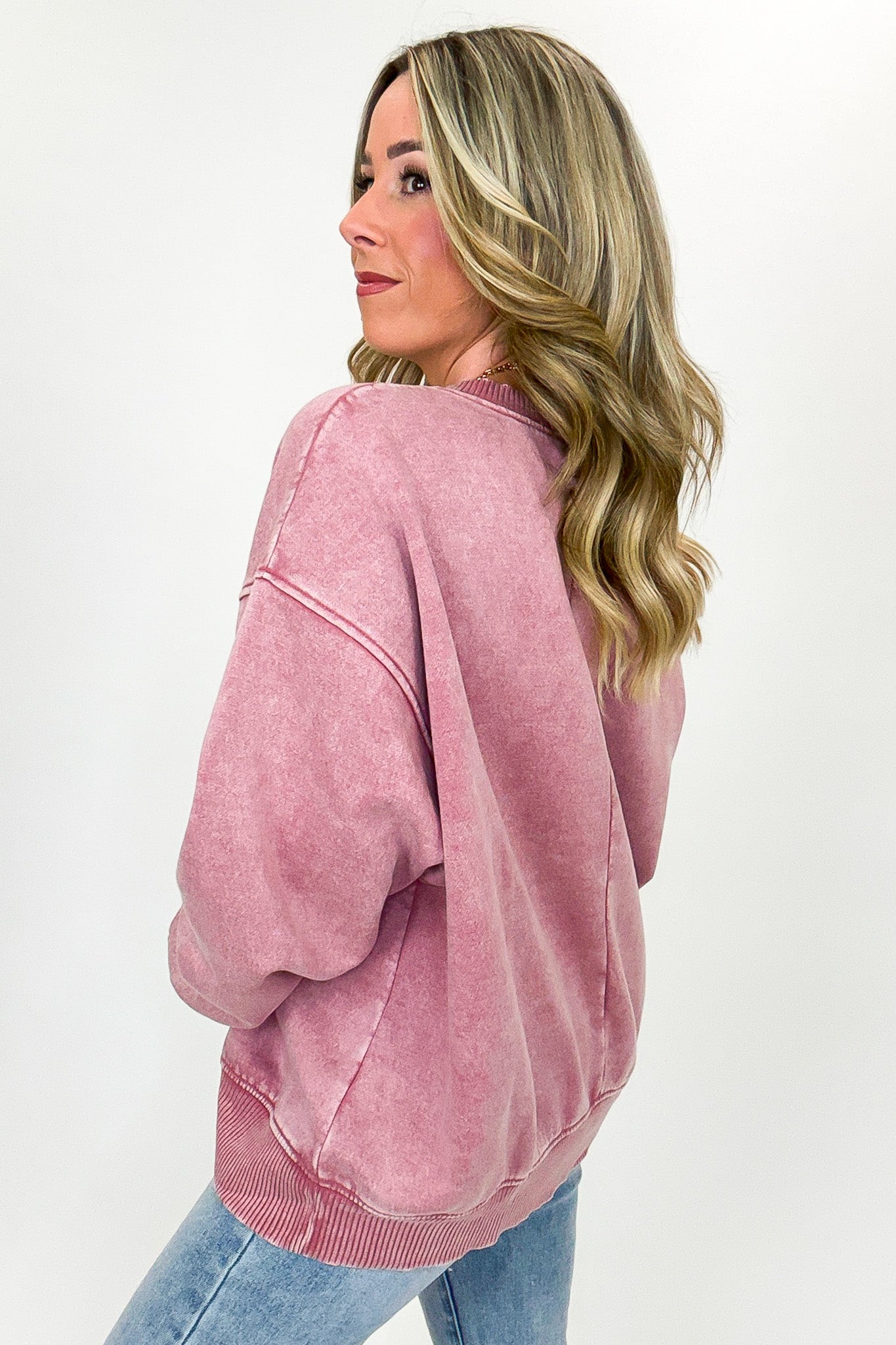 Cozy Vibes Acid Wash Oversized Pullover - BACK IN STOCK