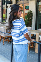 Crafted Stripe Textured Knit Top - Madison and Mallory