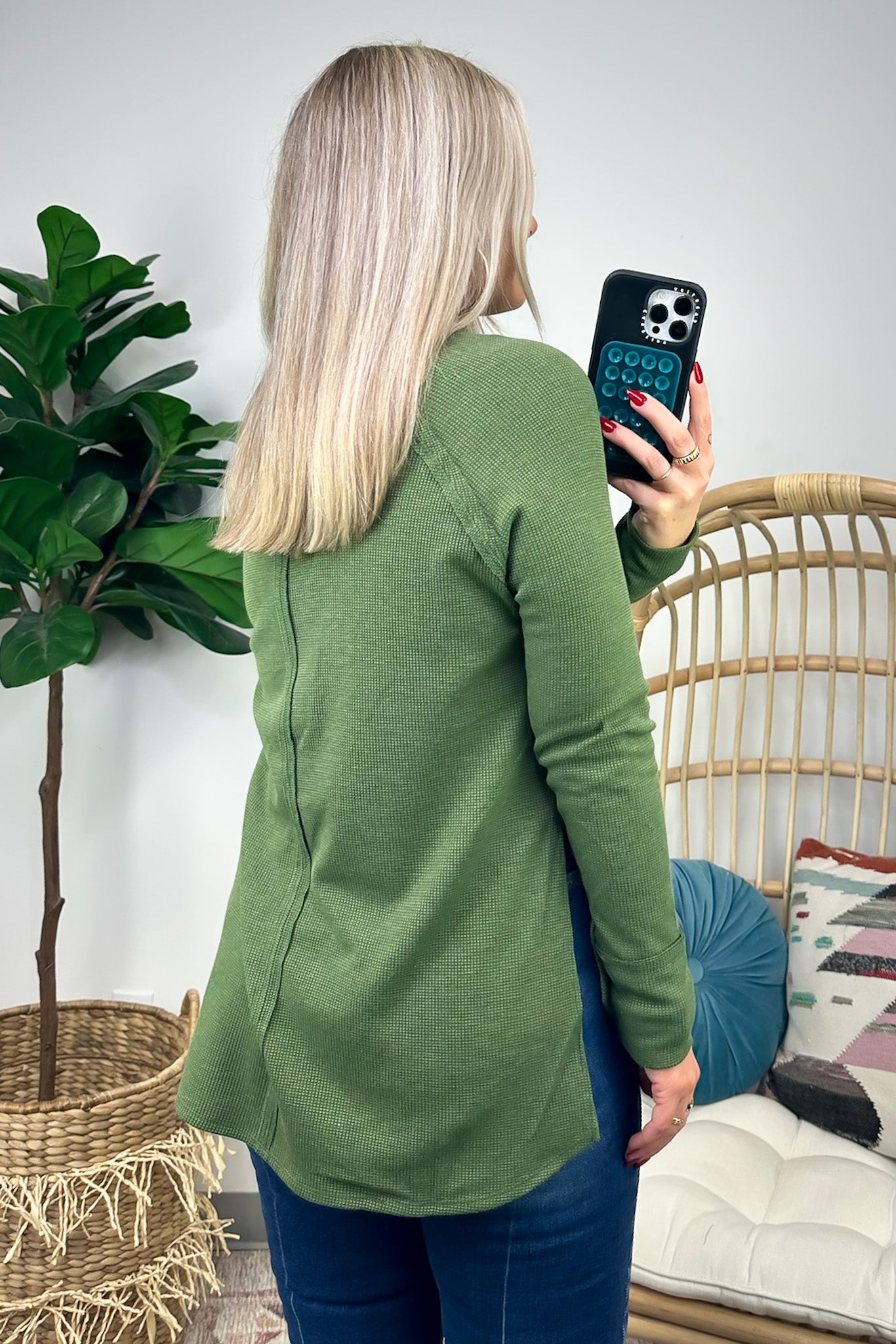  Cresseida Thermal Knit Long Sleeve Top - FINAL SALE - Madison and Mallory