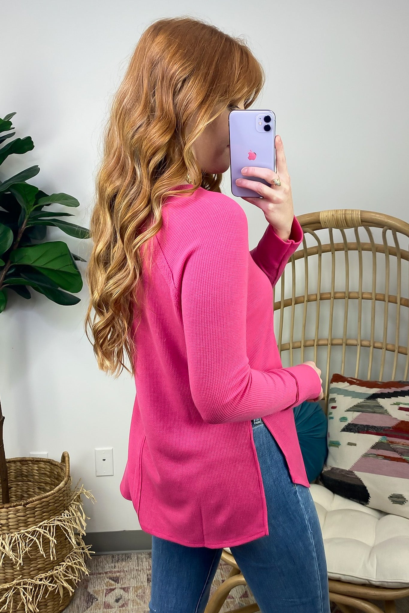  Cresseida Thermal Knit Long Sleeve Top - FINAL SALE - Madison and Mallory