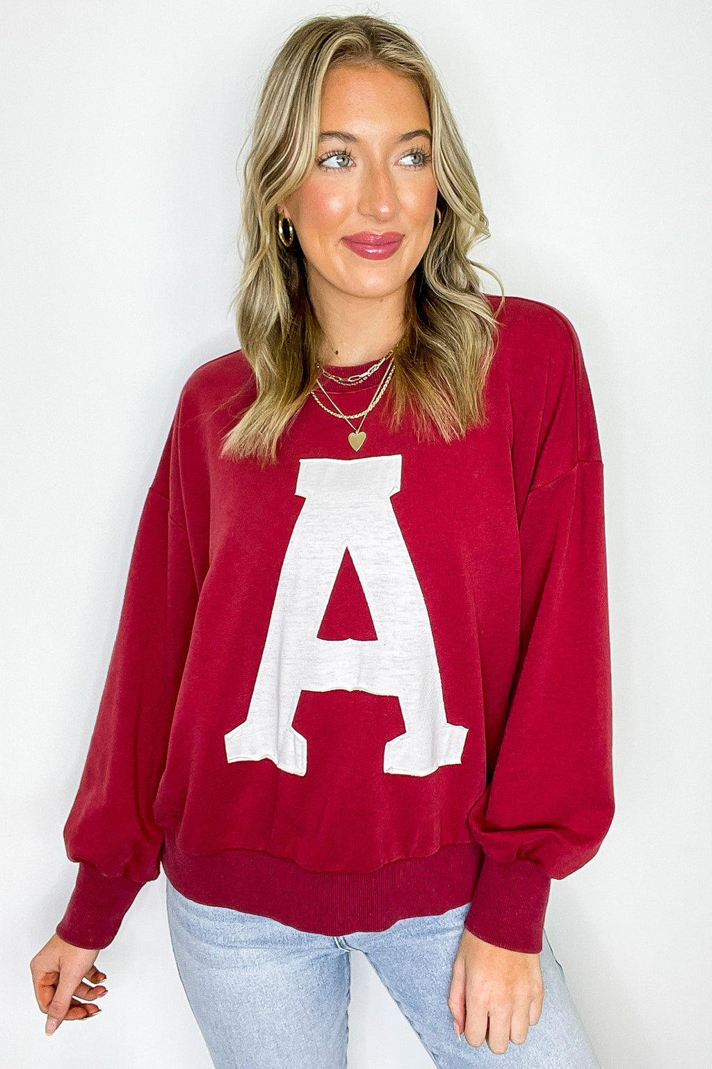 Crimson Crush Logo Acid Washed Sweatshirt - FINAL SALE - Madison and Mallory