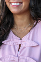 Curated Layers Dainty Crystal Necklace - Madison and Mallory